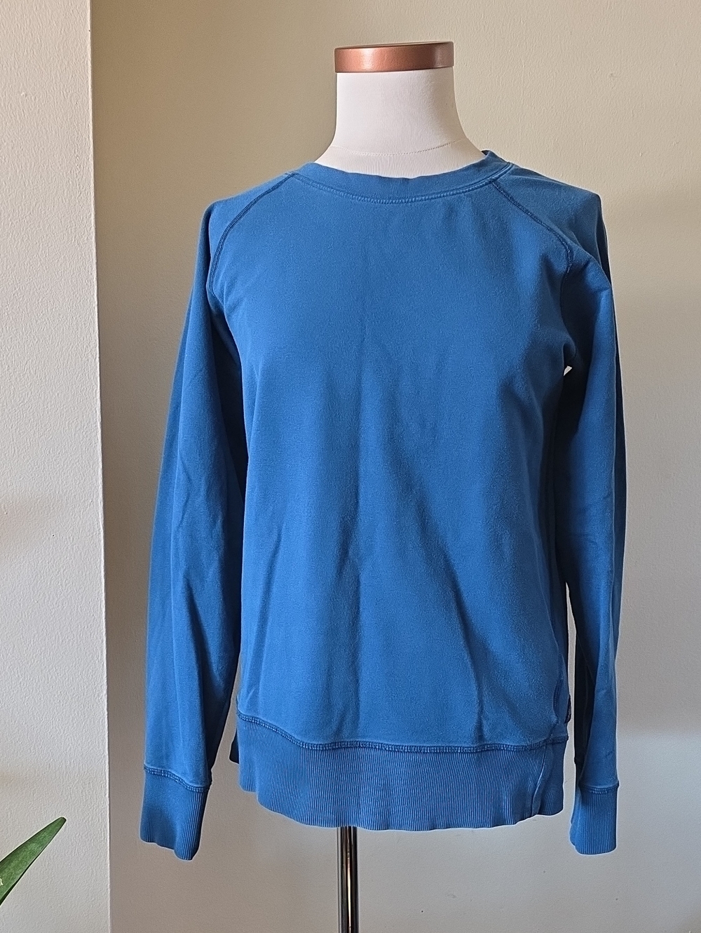 MEC Organic Cotton Crewneck Sweatshirt - Blue - S